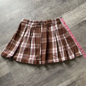 Plaid Skirt w/ Chain